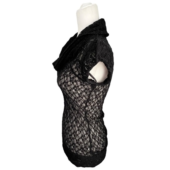 Cache Black Lace Top - Picture 3 of 11